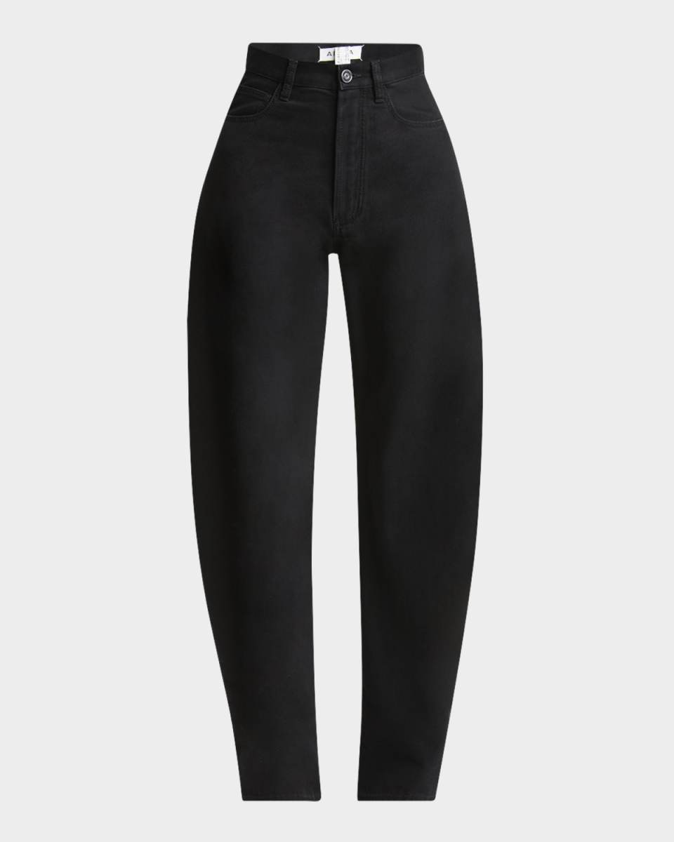 Rounded Leg Denim Pants